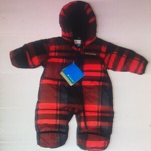 Columbia Red Plaid Snowsuit